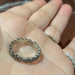 Avery Silver Floral Band